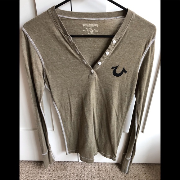 True Religion Tops - Long sleeve Henley T-shirt True Religion Tops - Long sleeve Henley T-shirt